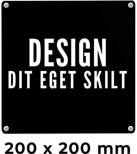 Peleman Skilt   Kvadrat   20 X 20 Cm   M. Huller