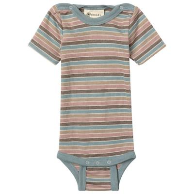 Engel - Baby-Body S/S Druckknöpfe an den Schultern - Alltagsunterwäsche Gr 98/104 grau
