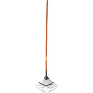 SHW Laubbesen Rex, 54779, Fächerbesen, mit Stiel, Breite: 45cm