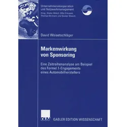 Markenwirkung von Sponsoring, Fachbücher von David Woisetschläger