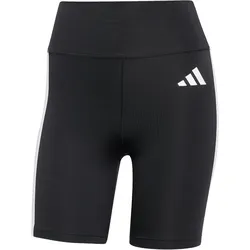 adidas Optime Essentials 3-Streifen kurze Leggings Damen JD6536 - black/white S/5"