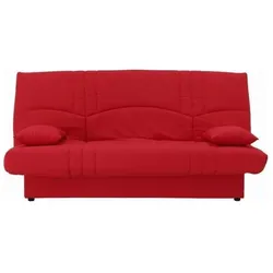 Conforteam, Sofa + Bettsofa, DREAM 3-Sitzer Clic Clac Bank - Roter Stoff - Zeitgenössischer Slyle - L 190 x T 92 cm (3-Sitzer)