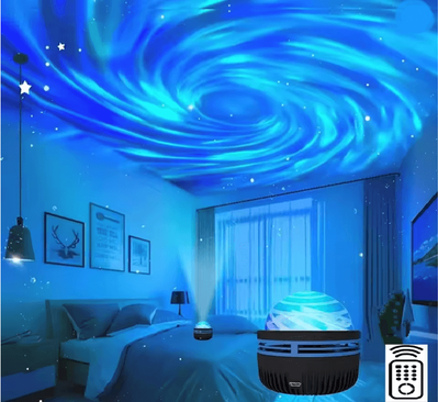 Inspire Essentials CosmicAmbient Galaxy Night Projector 1pc