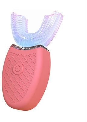 ModernMart U Shaped Electric Toothbrush Sonic Automatic Waterproof USB Rechargeable Oral Care pink