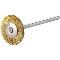 Miniatur-Rundbürste Messing gewellt 19 x 0,1mm