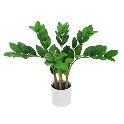 Kunstblume I.GE.A. "Kunstpflanze Zamioculcas im Topf", grün, B:50cm H:56cm T:46cm, Polyester, Kunstpflanzen, Künstliche Pflanze Tropenwurz Glücksfeder Grünpflanze Dekopflanze