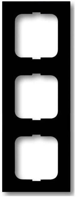 Busch-Jaeger Cadre triple noir mat, f.lin. 1723-885K (2CKA001754A4421)