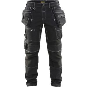 Blakläder Arbeitshose Handwerker Stretch X1900, Herren, Bundhose, schwarz, Größe 52