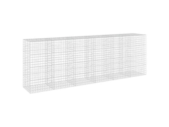vidaXL Gabione mit 3,5 mm Draht und 10x10 cm Maschen 600x100x200 cm