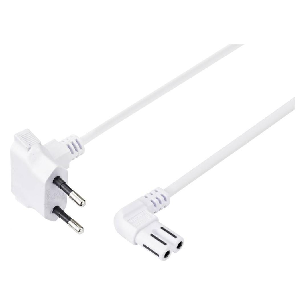 Sygonix Euro-Stecker abgewinkelt auf C7-Buchse abgewinkelt (1.50 m) (SY-5043434)