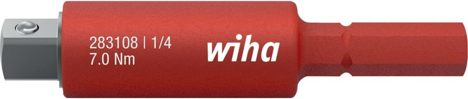 Wiha Adapter slimVario electric für 1/4 Zoll Steckschlüssel 6 mm (43139)