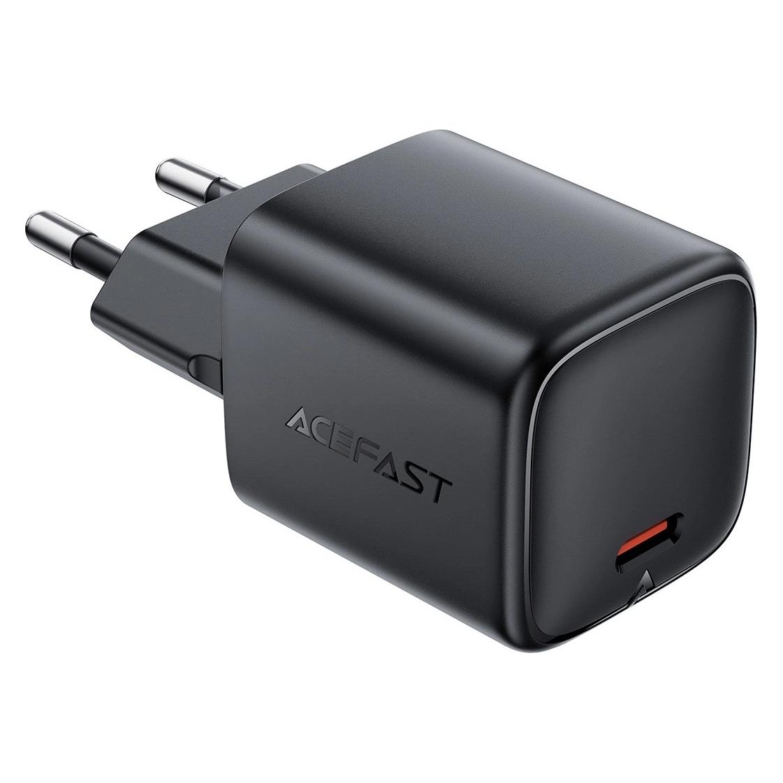 Acefast Ładowarka Ładowarka sieciowa A119 GaN PD 45W USB-C - czarna (45 W, 1 Port) (6974316285007)