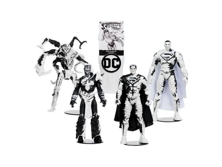 McFarlane Toys Actionfigur DC Direct Page Punchers & Comic 4er Pack Superman Series
