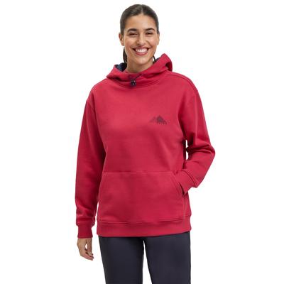 Kapuzenpullover FALKE "FALKE Hoodie", Damen, Gr. S, rot (rot (8644)), Pullover Kapuzenpullover