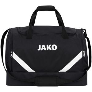 JAKO Sporttasche Iconic Junior, schwarz, mit Boden- & Nassfach, 55 cm, 60 Liter