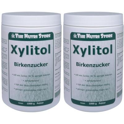 Xylitol Birkenzucker Pulver 2x 2x1000 g