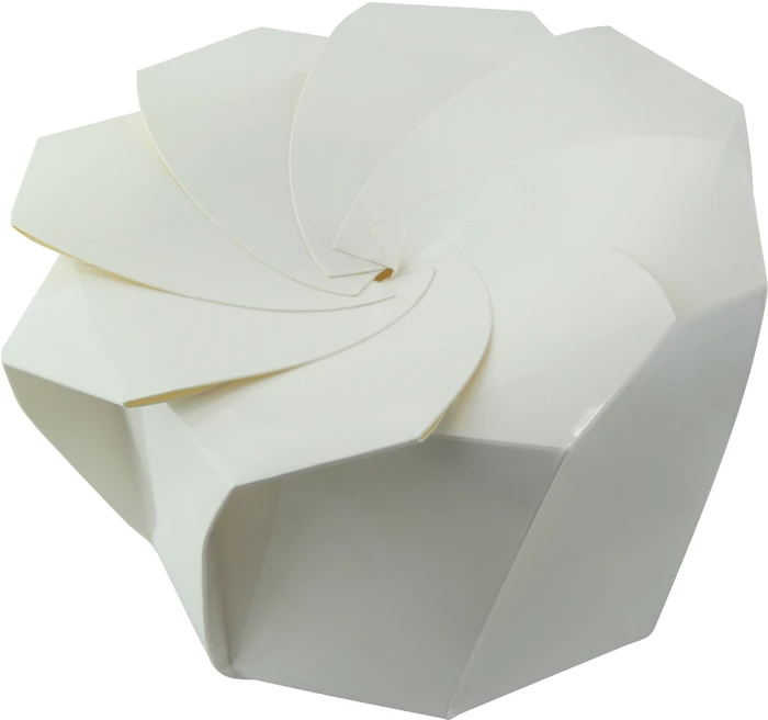 Firstpack Set da 100 pezzi Scatola pieghevole bianca 12 x 12 cm
