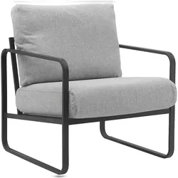 CLP Lounger Manea hellgrau/Stoff