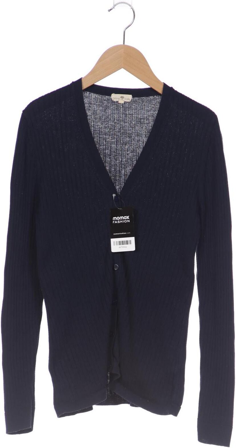 Grüne Erde Damen Strickjacke, Marineblau, Gr. S, Baumwolle - Second Hand
