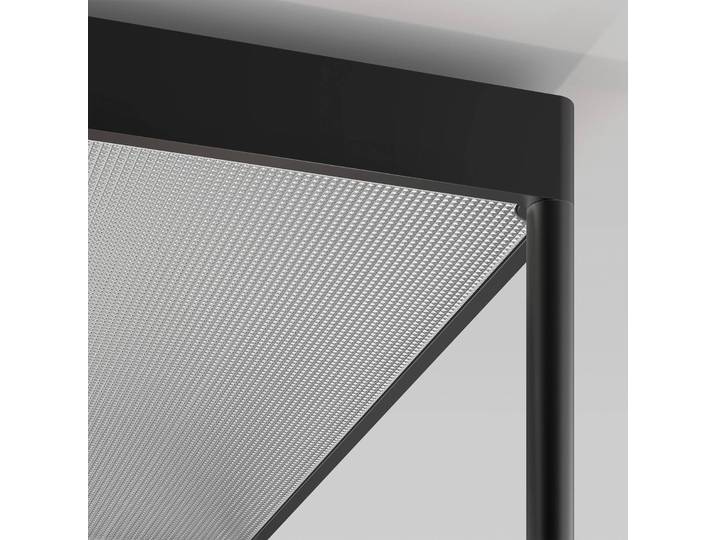 LED-plafondlamp Reflex 2 S, dimbaar, zwart, Woon-/ Eetkamer, Aluminium, Design, LED plafondlamp