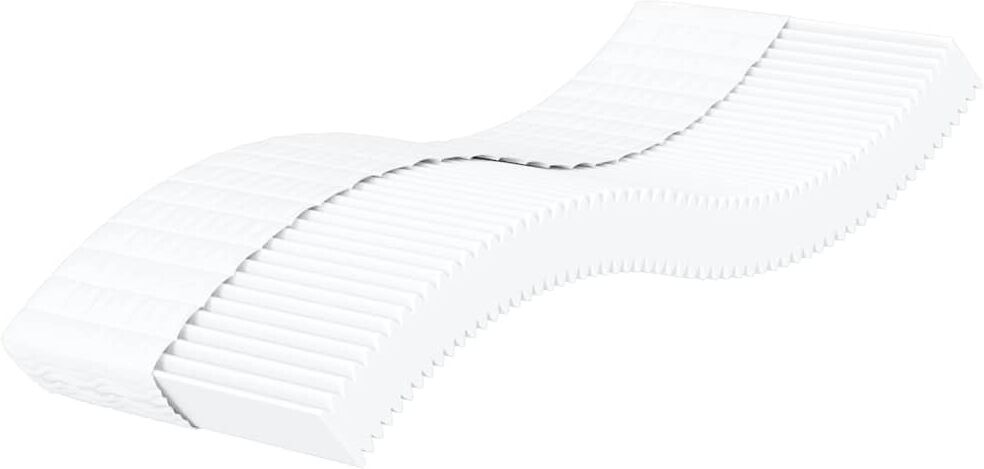 vidaXL Matelas en mousse blanc 100x210 cm dureté H2 H3