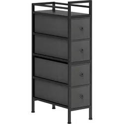 KOMMODE Stahl Spanplatte Schwarz