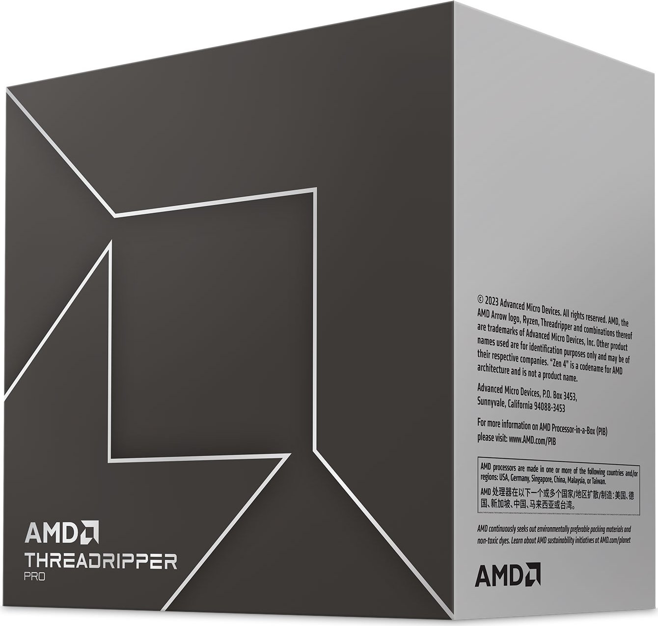 AMD Ryzen Threadripper PRO 7965WX 24-Kern CPU, Sockel sTR5, Boxed (ohne Kühler)