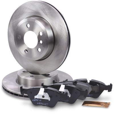 Bestprice Bremsscheiben + Bremsbeläge Vorderachse [Hersteller-Nr. 10602497] für BMW