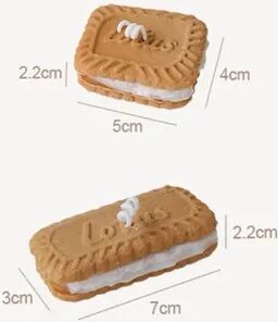 Quick Pick Pro Biscuit Shaped Scented Candle, Aromatic Cookies Candle For Stress Relief, Decorative Table Prop, Perfect Birthday Gift rectangle And Square