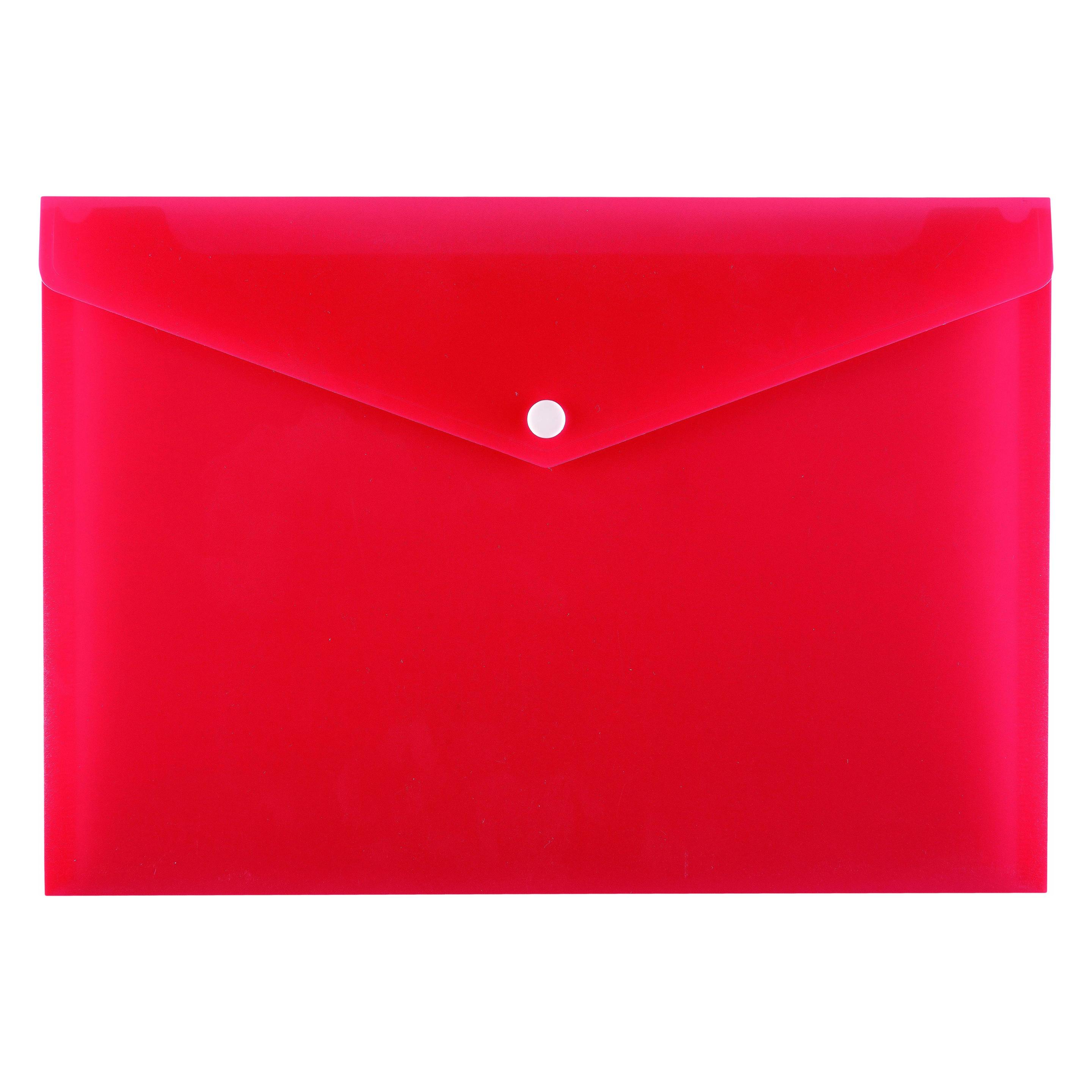 Idena Versandtasche C4 PP, transluzent rot (1 Stk.) (22692364)