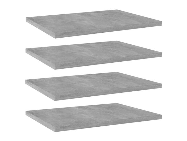 vidaXL Bücherregal-Bretter 4 Stk. Betongrau 40x30x1,5 cm Holzwerkstoff
