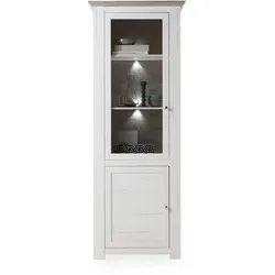 Vitrine LIVIN MARBELLA (BHT 78x208x46 cm) - weiß - BHT 78x208x46 cm