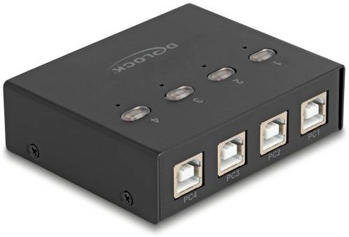 Delock 11507 USB 2.0-Umschalter Schwarz