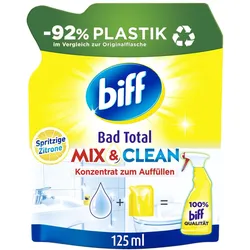biff Bad Total MIX & CLEAN Konzentrat Badreiniger Zitrone 125,0 ml