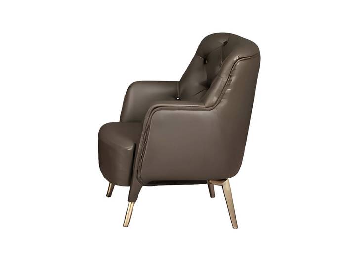 Xlmoebel Chesterfield-Sessel Luxus Ledersessel im Chesterfield-Stil mit klassischer Polsterung (Sessel), Hergestellt in Europa