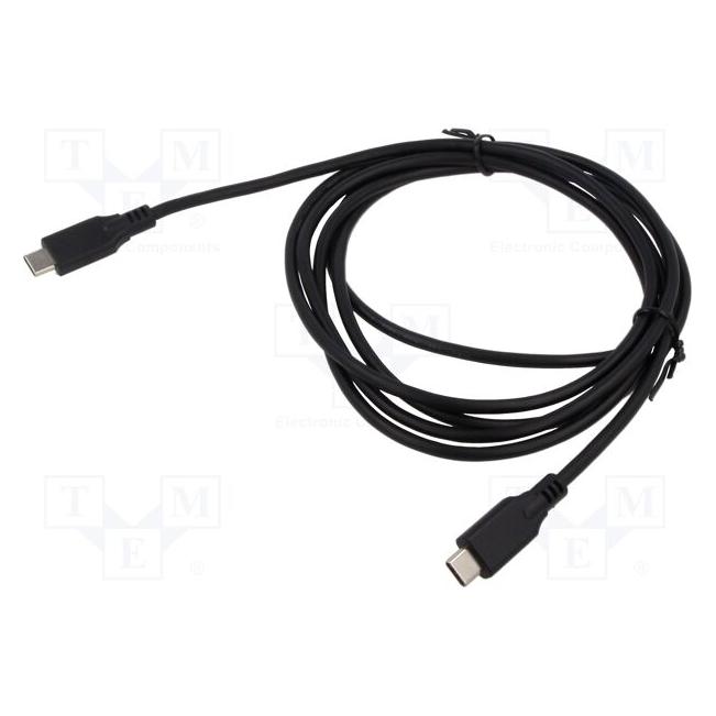 Art Kabel USB USB-C - USB-C 1.5 m Czarny (KABUSBC OEM-C7-1.5) (1.50 m) (OEM-C6-2)