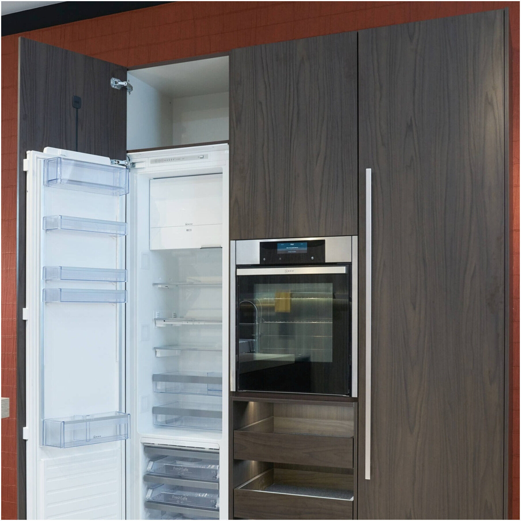 Hettich Führungsscharnier Kamat, Für Kühlschrankumbauten, Öffnungswinkel 115° (9239784)
