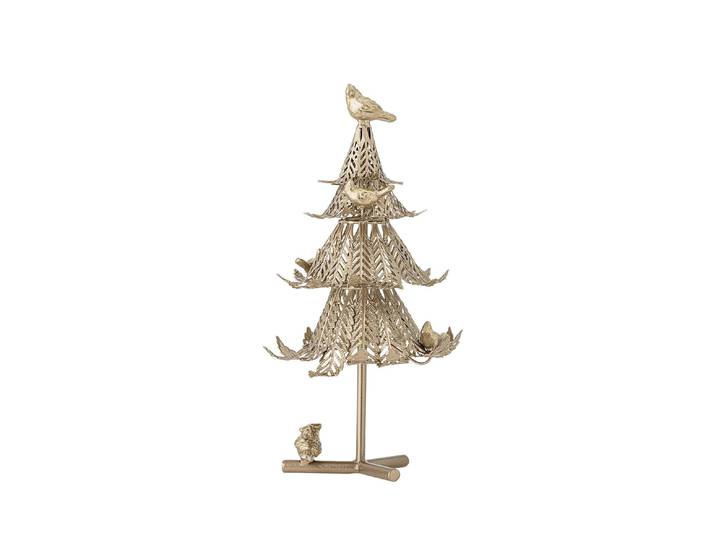 Weihnachtsfigur BLOOMINGVILLE Aufsteller Kiruna Tannenbaum , gold, H:35cm, Metall, Dekofiguren, Weihnachtsfigur