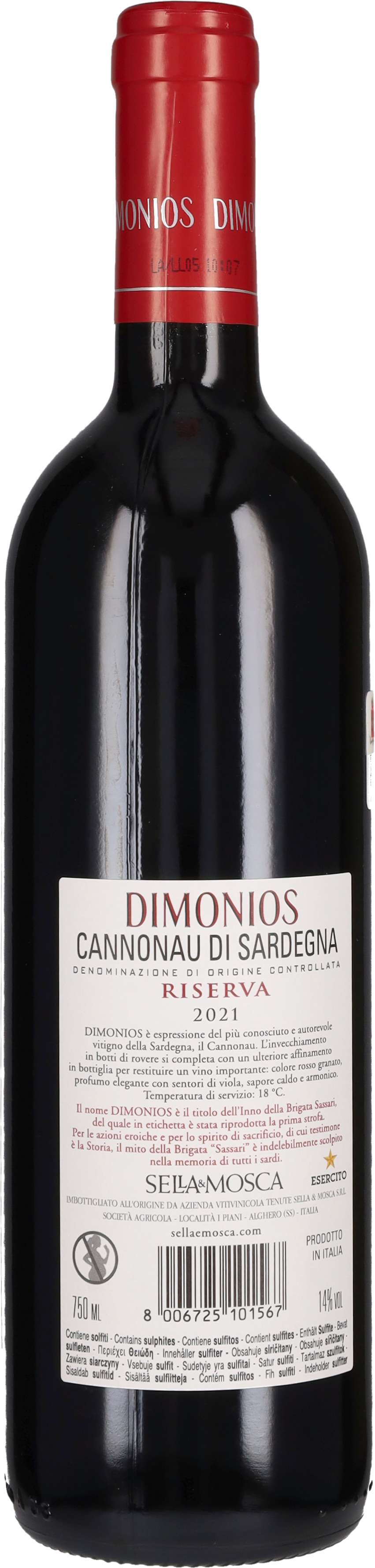 Cannonau Riserva 'Dimonios' Sella & Mosca 2022
