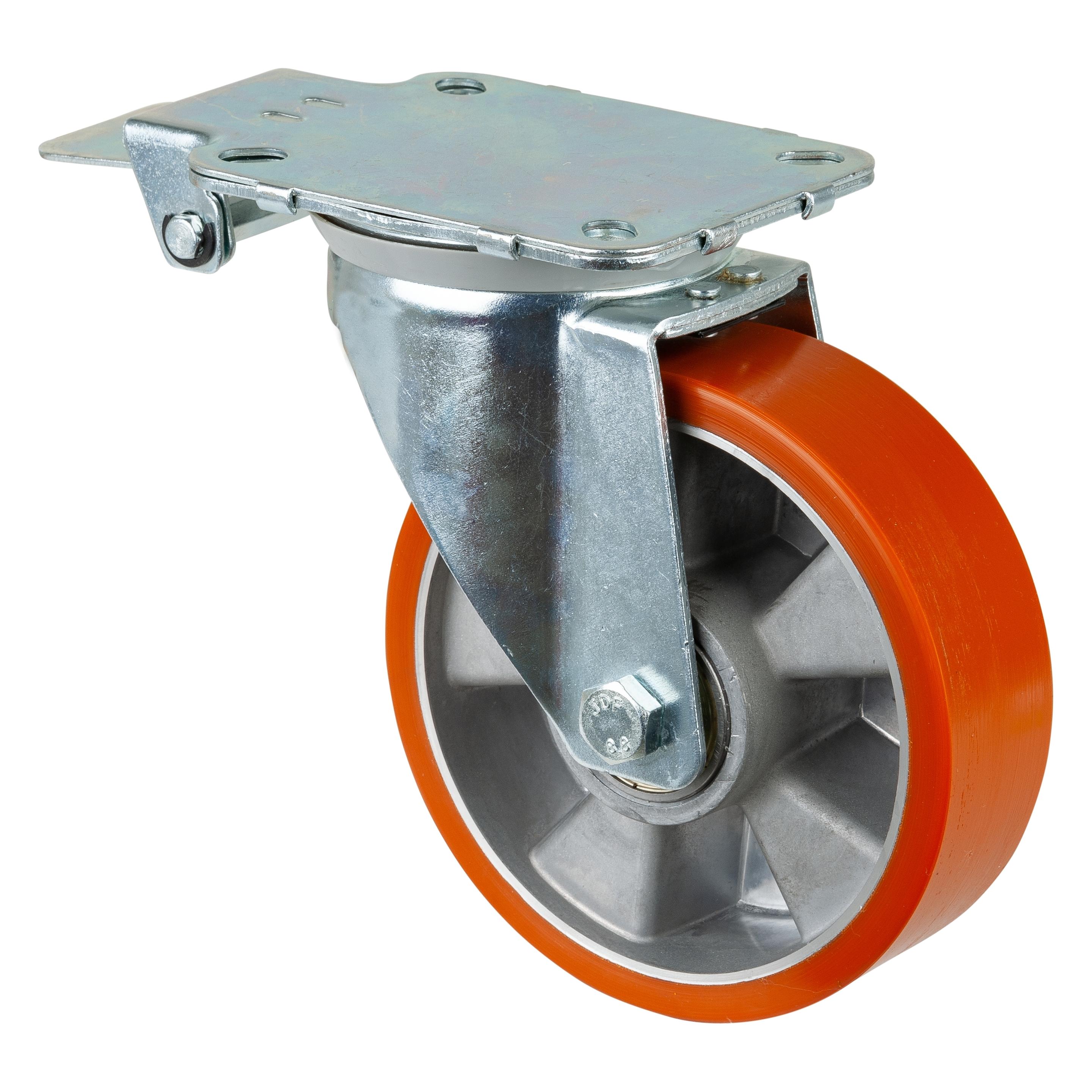 BS Rollen Transp.geräte-Lenkr., mit Feststeller,Rad Ø 160mm, L440.B90, 300kg, sta verzinkt (228235)