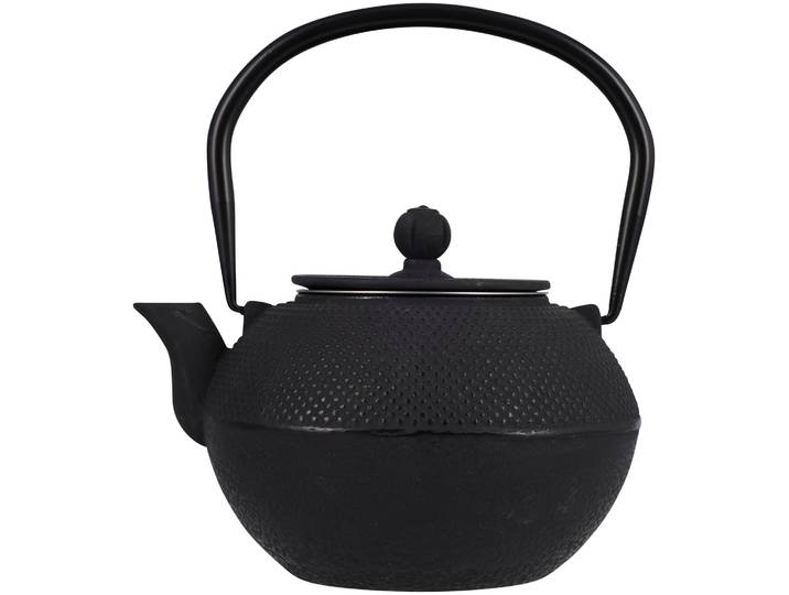 Teekanne aus Guss schwarz 1.2 Liter