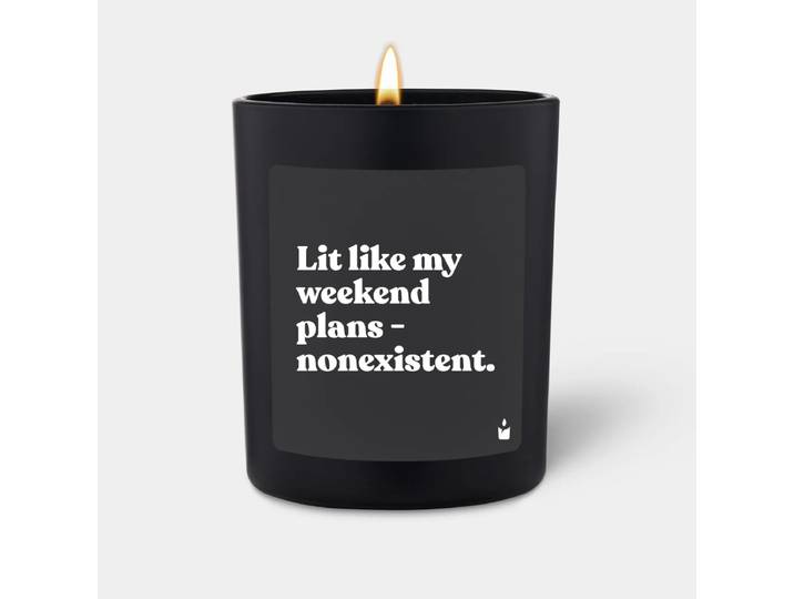 Duftkerze Flowery Lit like my weekend plans - nonexistent.