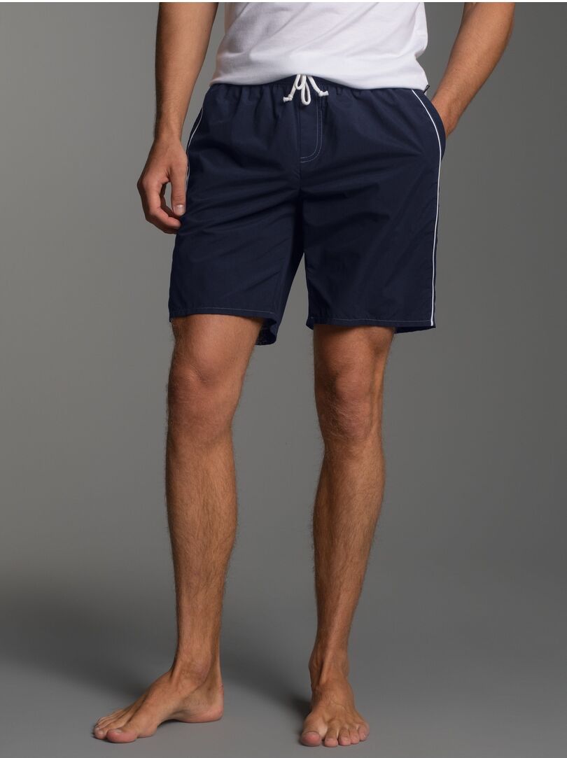 Badehose TRIGEMA "TRIGEMA Strand/Freizeitshorts", Herren, Gr. XXL, US-Größen, blau (navy), Polyamid, Badehosen Badehose