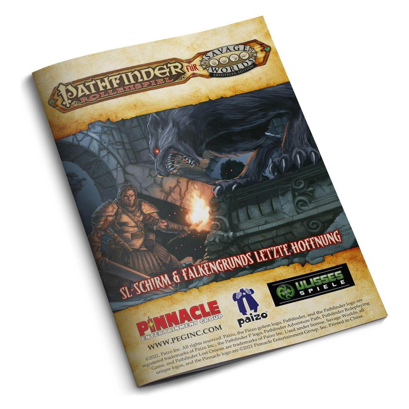 Ulisses Spiele Pathfinder für Savage Worlds - SL-Schirm + Falkengrund (US85053)