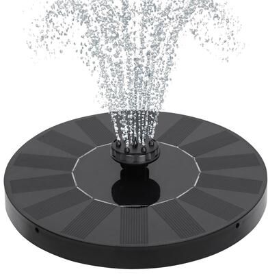 "Javlergo 28"" Pedestal Outdoor Bird Bath with Solar Powered Fountain for Outside Vintage Bronze Polyresin Lightweight"