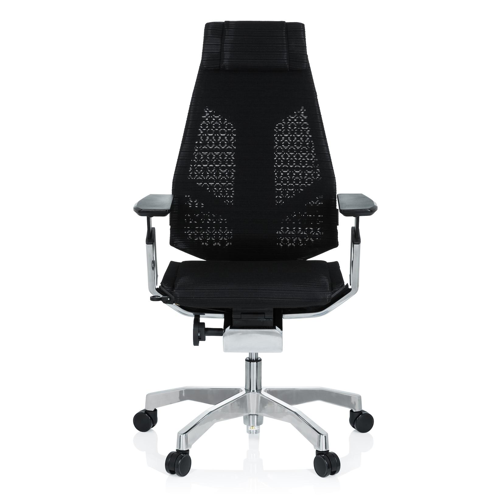 hjh OFFICE High End Bürostuhl GENIDIA PRO Netzstoff mit Armlehnen