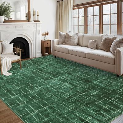 Garvee 100% Polyester Foldable Printed Area Rug, XM Modern Infinite Style Washable Low-Pile Floor Carpet