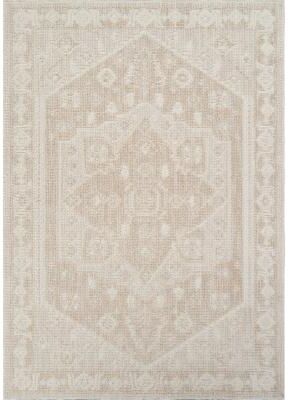 Abani Rugs BUR130A Burke Faded Medallion Beige and Ivory Area Rug