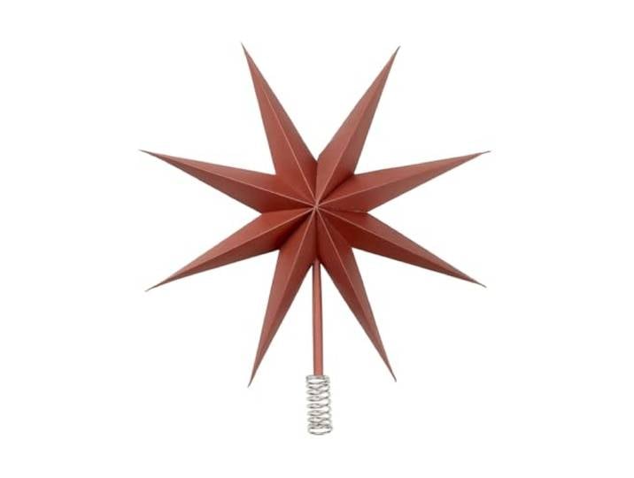 Broste Copenhagen Cimier de Sapin de Noël\, étoile Rouge pompéien\, 30 cm\, 70080491