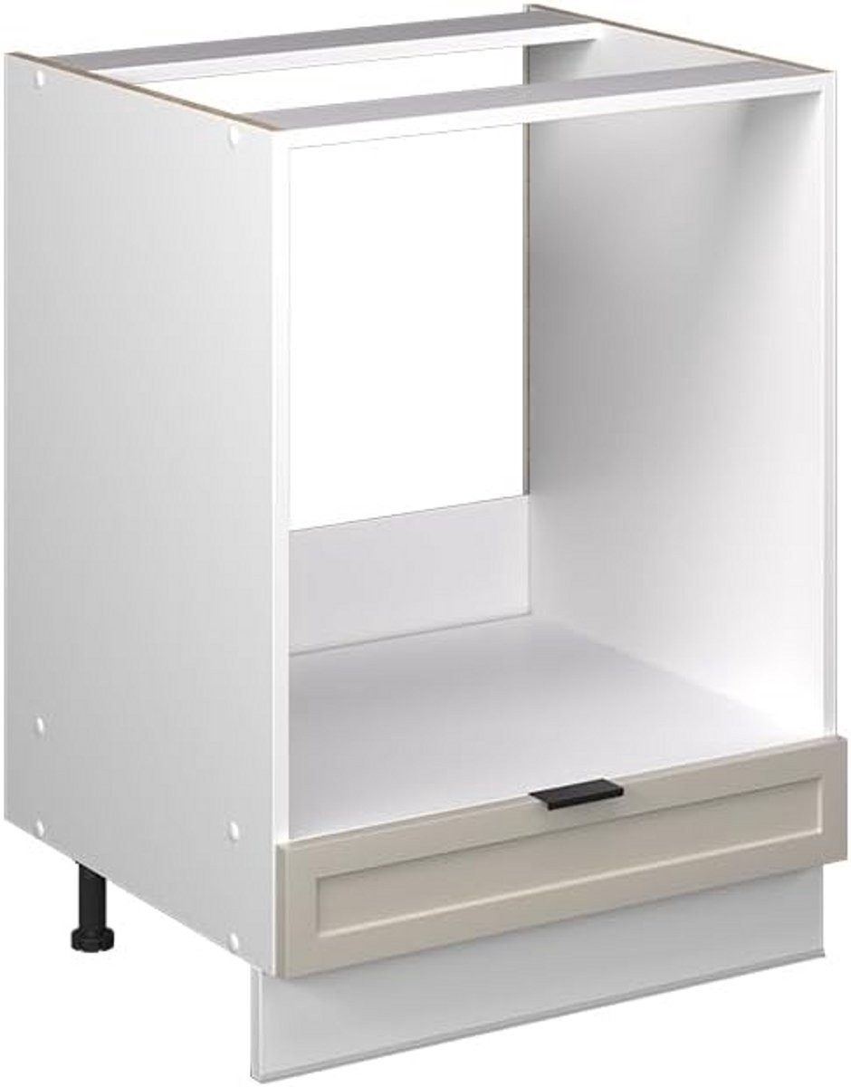 Inbouwkast voor oven en fornuis Hoekmodule Grijsbeige 60 cm